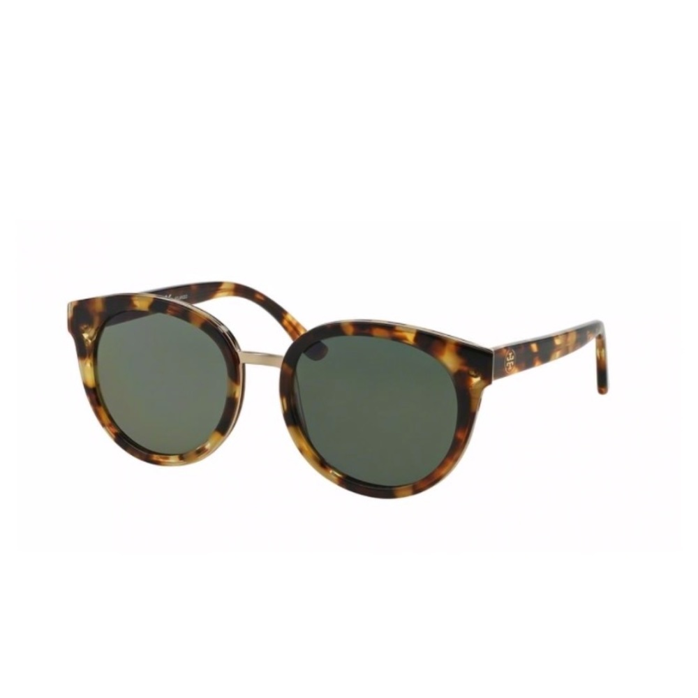 Tory Burch PANAMA Sunglasses (Dark Tortoise)